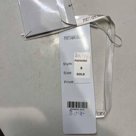 Portia and Scarlett Gold Evening Gown - Picture 5 of 5